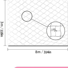 Transparent Cat Safety Net for Balcony and Stairs