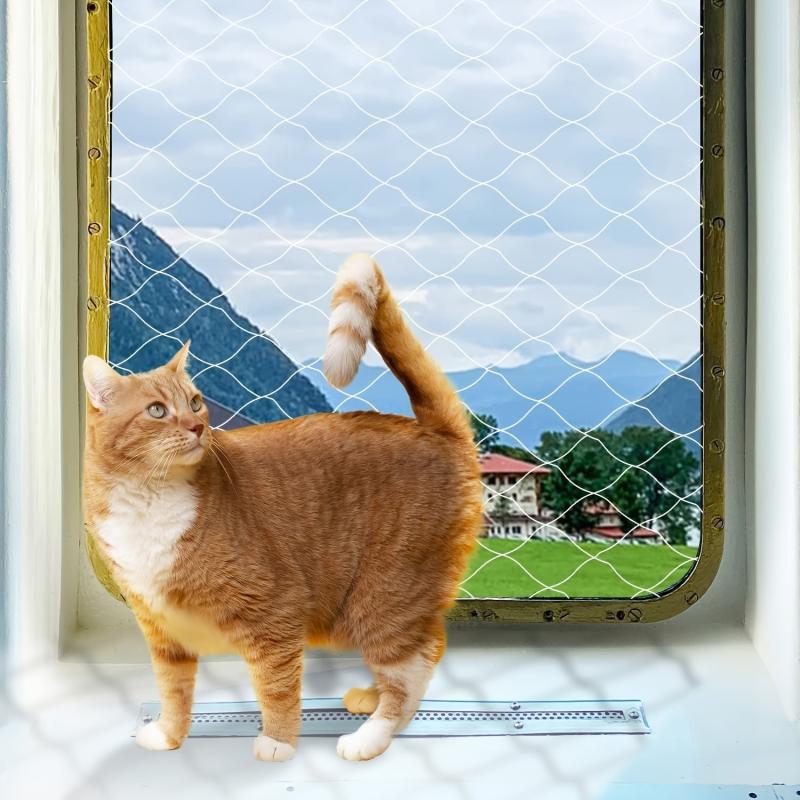 Transparent Cat Safety Net for Balcony and Stairs