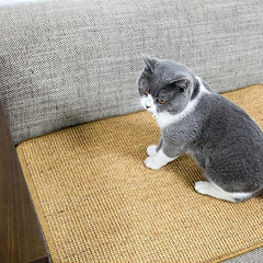 Horizontal Sisal Cat Scratch Pad Rug Indoor Protector for Couch & Carpets