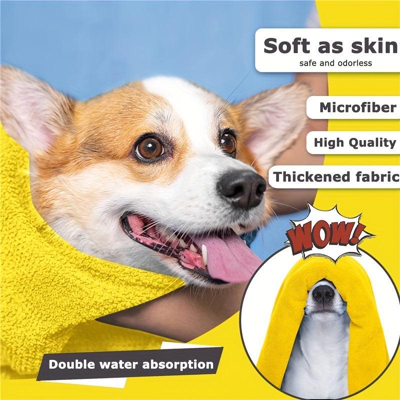 XL Dog Towels Absorbent Soft Microfiber Pet Bath Grooming Towel