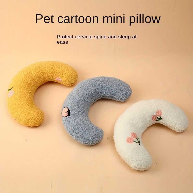 Soft U-Shaped Cat Pillow for Deep Sleep