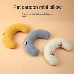 Soft U-Shaped Cat Pillow for Deep Sleep