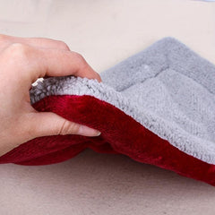 Red Double Sided Pet Mat Dirt Resistant Soft Warm Cat Sleep Mat