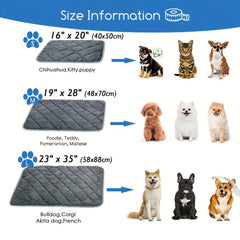 Self Warming Dog Cat Bed Non Slip Mat Extra Warm Thermal Pet Pad Indoor Outdoor