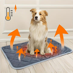 Self Warming Dog Cat Bed Non Slip Mat Extra Warm Thermal Pet Pad Indoor Outdoor