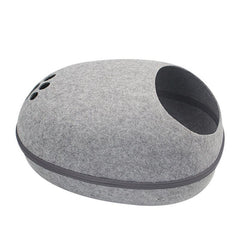 Felt Cat Bed Cave Cozy Cat Cave Bed Washable Universal Cat Nest