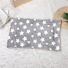 Cartoon Star Pattern Double Layer Pet Mat Comfortable Warm Cat Mattress