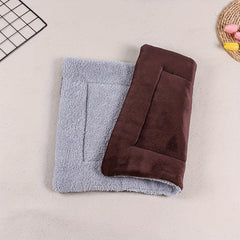 Brown Double Sided Pet Mat - Durable & Soft Cat Litter Mat