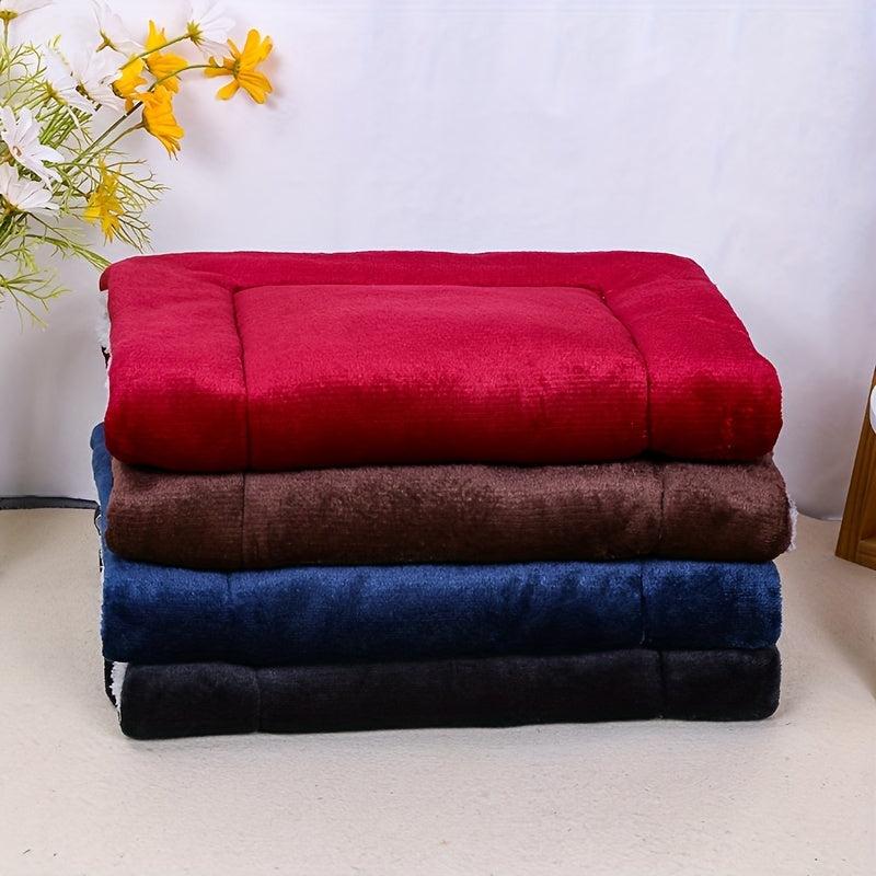 Brown Double Sided Pet Mat - Durable & Soft Cat Litter Mat