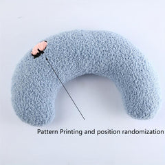 Cat U-Shaped Pillow for Deep Sleep, Ultra Soft Fluffy Pet Calming Toy