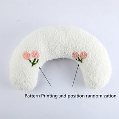 Cat U-Shaped Pillow for Deep Sleep, Ultra Soft Fluffy Pet Calming Toy