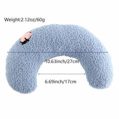 Cat U-Shaped Pillow for Deep Sleep, Ultra Soft Fluffy Pet Calming Toy
