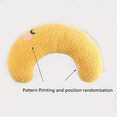 Cat U-Shaped Pillow for Deep Sleep, Ultra Soft Fluffy Pet Calming Toy