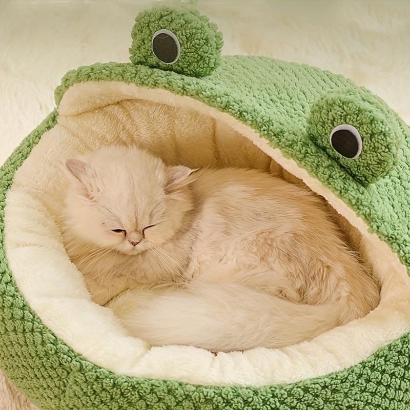 Warm Plush Cat Bed Nest for Autumn and Winter