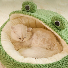 Warm Plush Cat Bed Nest for Autumn and Winter