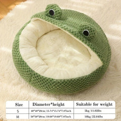 Warm Plush Cat Bed Nest for Autumn and Winter