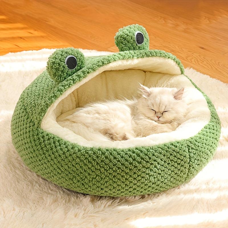 Warm Plush Cat Bed Nest for Autumn and Winter