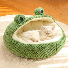 Warm Plush Cat Bed Nest for Autumn and Winter