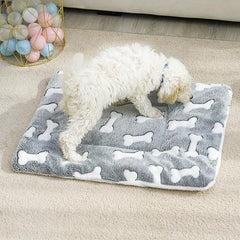 Double Sided Pet Mat for Cats and Dogs - Cartoon Design Cozy Sleeping Mat