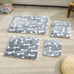 Double Sided Pet Mat for Cats and Dogs - Cartoon Design Cozy Sleeping Mat