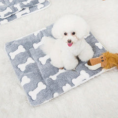 Double Sided Pet Mat for Cats and Dogs - Cartoon Design Cozy Sleeping Mat