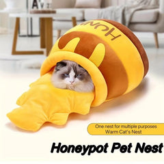Cat Litter Warm Cat Bed Semi closed Pet Nest Four Seasons General