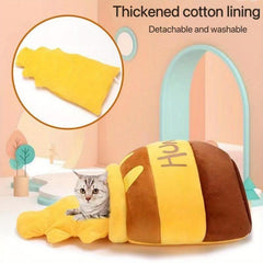Cat Litter Warm Cat Bed Semi closed Pet Nest Four Seasons General