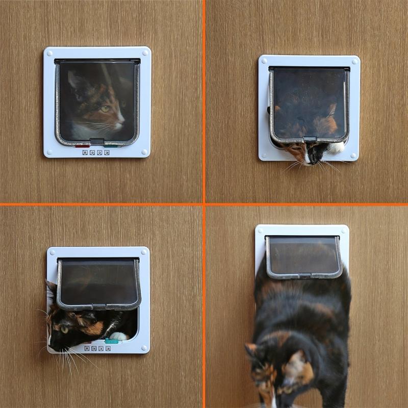 Pet Door Cat Door Flap for Interior Exterior Doors Easy Installation