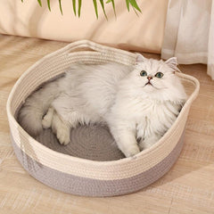 Hand Woven Cat Nest Winter Warm Cat Basket Four Seasons Universal Cat Bed