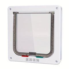 4 Way Locking Cat Flap Door Weatherproof Easy Installation