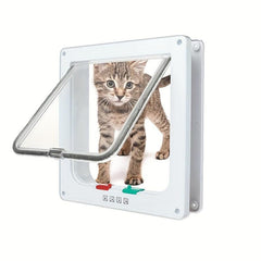 4 Way Locking Cat Flap Door Weatherproof Easy Installation