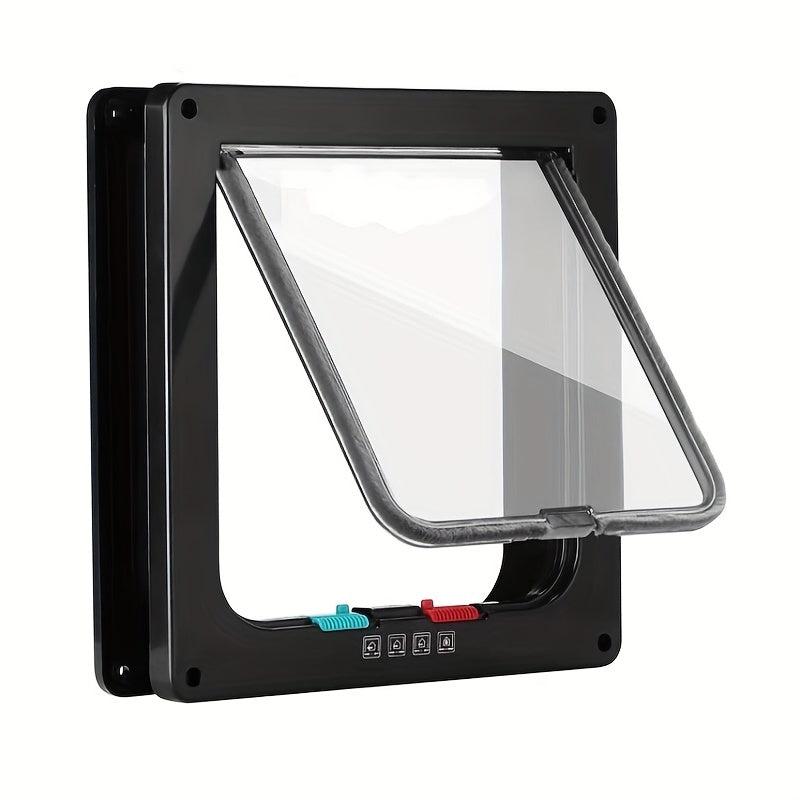 4 Way Locking Cat Flap Door Weatherproof Easy Installation