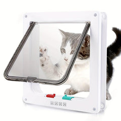 4 Way Locking Cat Flap Door Weatherproof Easy Installation