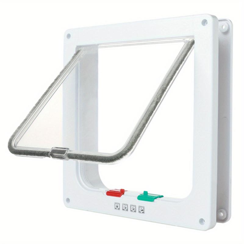 4 Way Locking Cat Flap Door Weatherproof Easy Installation