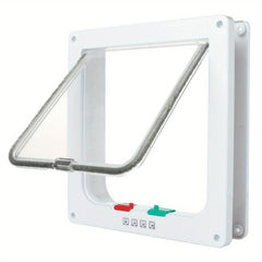 4 Way Locking Cat Flap Door Weatherproof Easy Installation