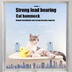 Cat Window Perch Cat Hammock Large Cat Bed Solid Metal Frame Indoor Cat Seat