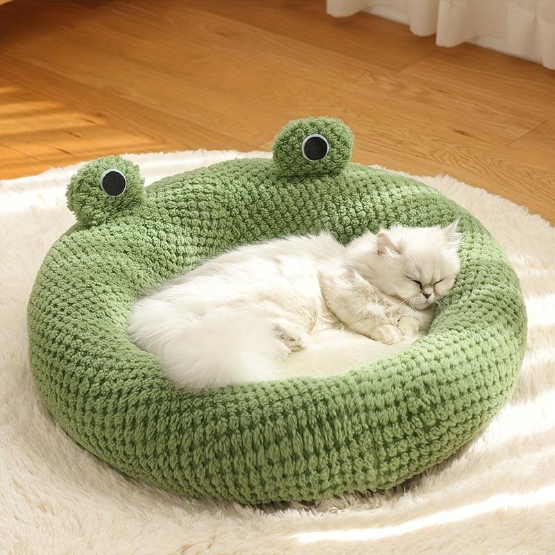 Cozy Cat & Dog Bed for Autumn & Winter Soft Plush Nest House