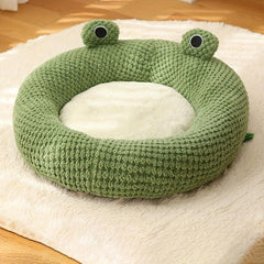 Cozy Cat & Dog Bed for Autumn & Winter Soft Plush Nest House