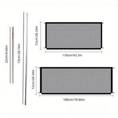 1pc Dog Isolation Net Portable Folding Pet Isolation Fence Dog Barrier
