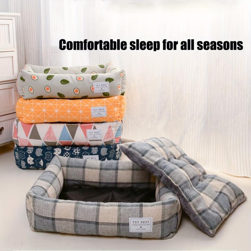 Cozy Square Pet Nest - Comfy Dog Bed