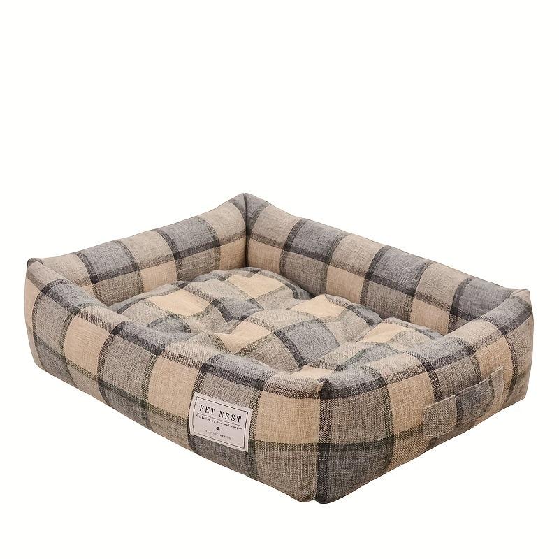 Cozy Square Pet Nest - Comfy Dog Bed