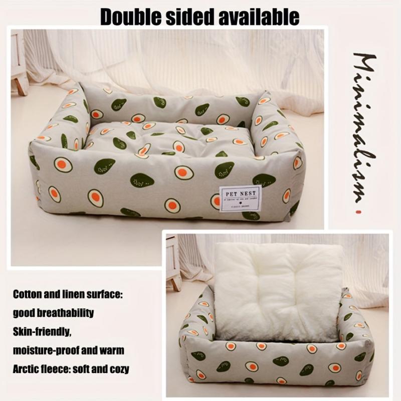 Cozy Square Pet Nest - Comfy Dog Bed