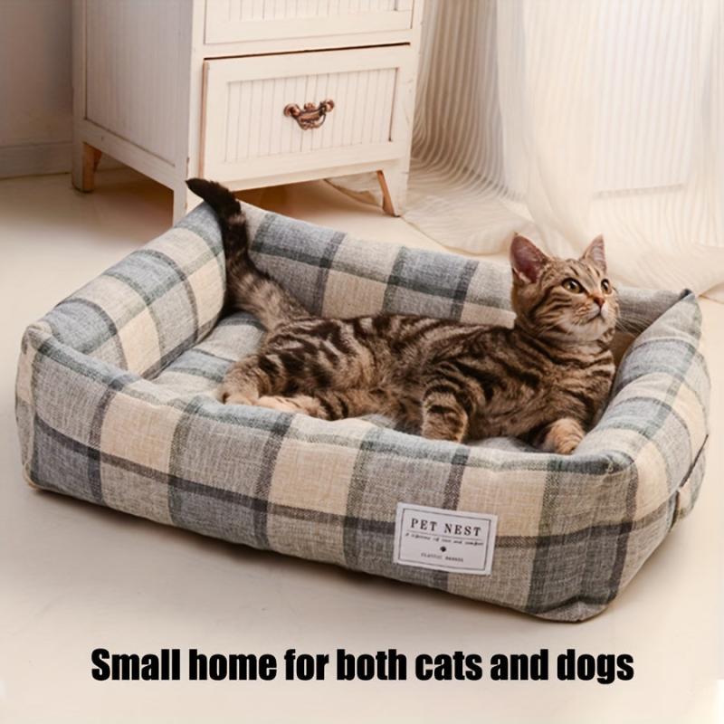 Cozy Square Pet Nest - Comfy Dog Bed