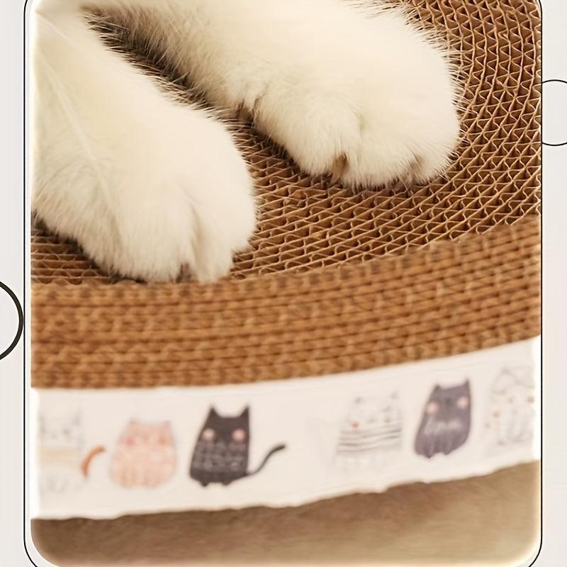 Oval Cat Scratching Board - Wear & Scratch Resistant