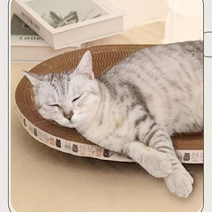 Oval Cat Scratching Board - Wear & Scratch Resistant