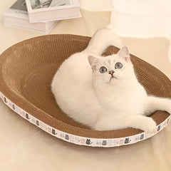 Oval Cat Scratching Board - Wear & Scratch Resistant