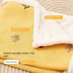 Plush Pet Bed Blanket for Cats and Small Dogs