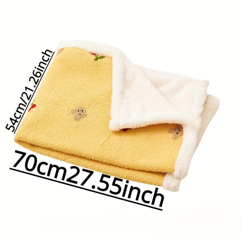 Plush Pet Bed Blanket for Cats and Small Dogs