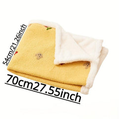 Plush Pet Bed Blanket for Cats and Small Dogs
