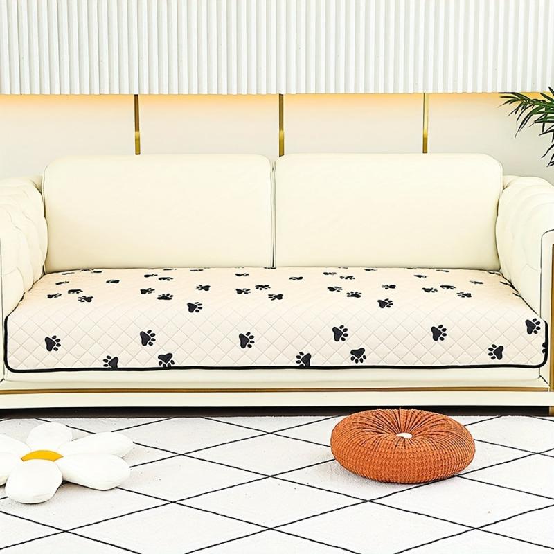 Waterproof Paw Print Pet Sofa Bed Mat for Dogs